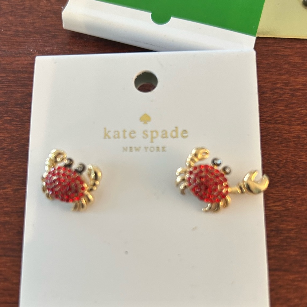 Kate Spade crab earrings